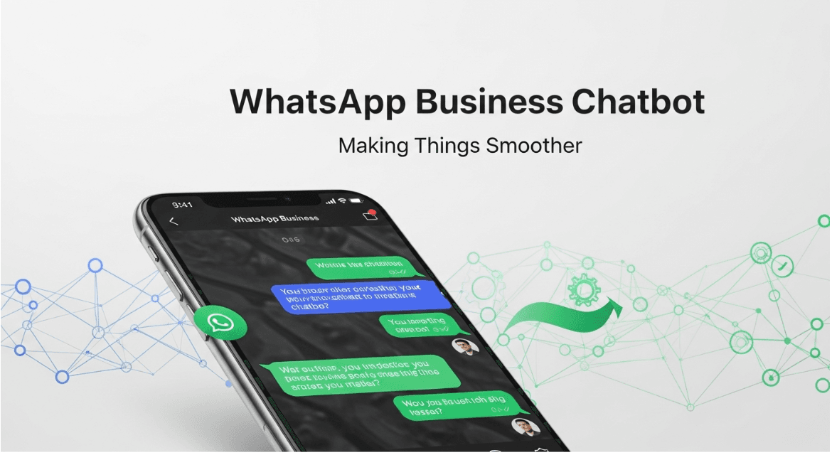 WhatsApp business chatbot handling a customer enquiry on the Official WhatsApp Business API